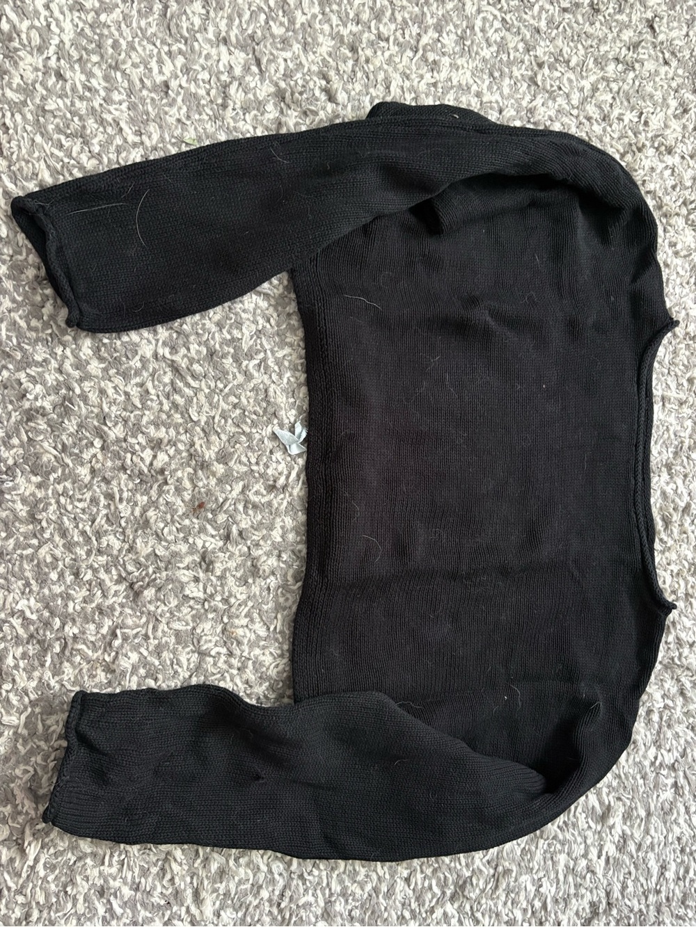 Garage Black Scoop Neck Sweater